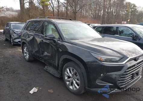 2026 Toyota Grand Highlander Hybrid Limited из США, поврежденный, VIN 5TDACAB55TS065941